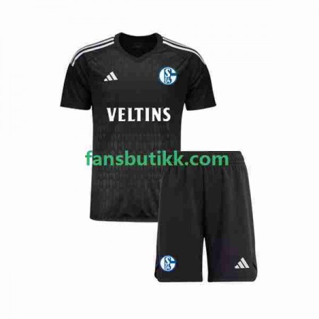 Fotballdrakt Schalke 04 Keeper Barn Bortetrøye 2023-2024 Kortermet